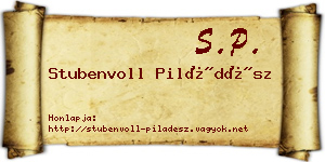 Stubenvoll Piládész névjegykártya